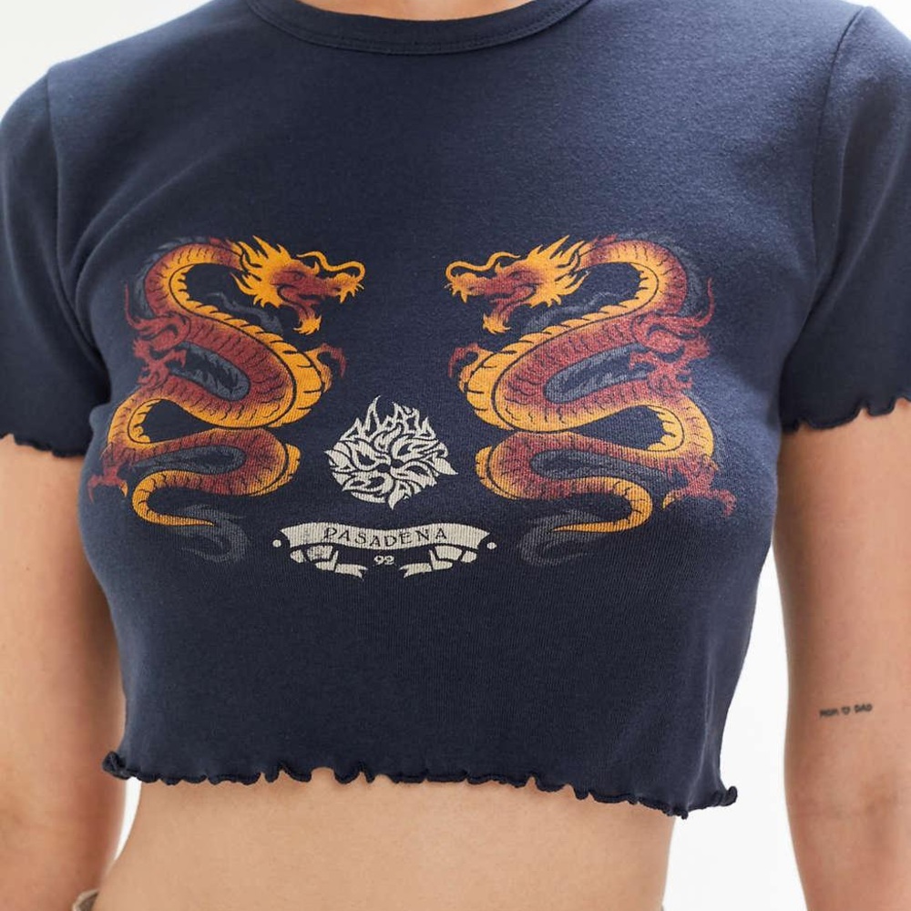 Urban Outfitters Dragon Crop Top